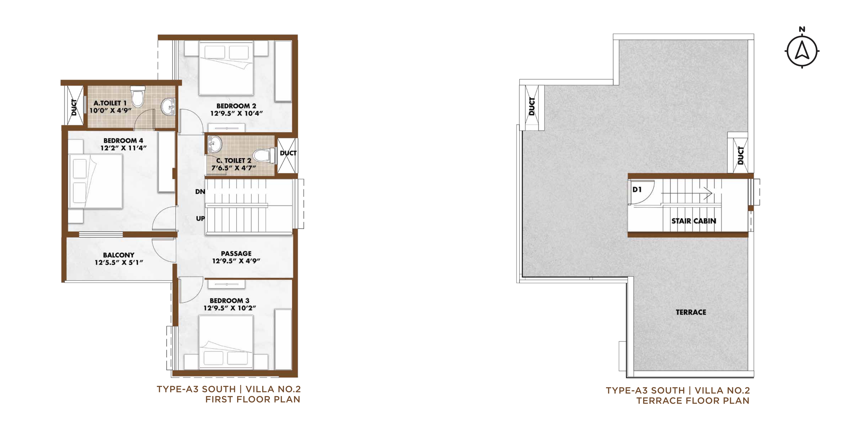 4 BHK Villa Floor Plan 2